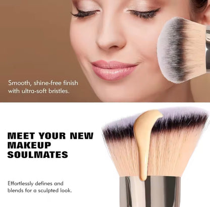 Professional Dual-Ended Makeup Brush – Foundation, Blush, Contour & Concealer