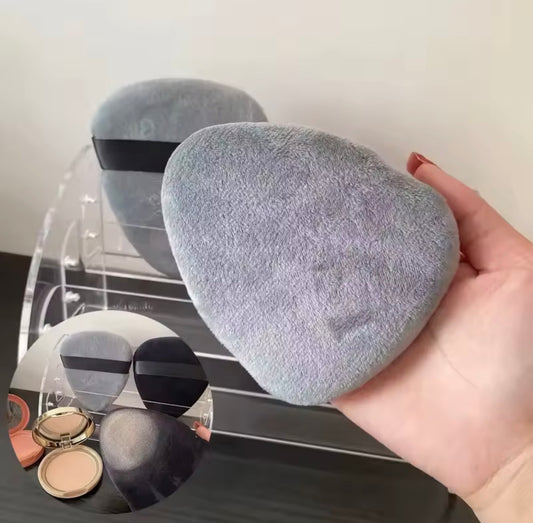 Large Velvet Triangle Powder Puff – Soft Cosmetic Makeup Tool