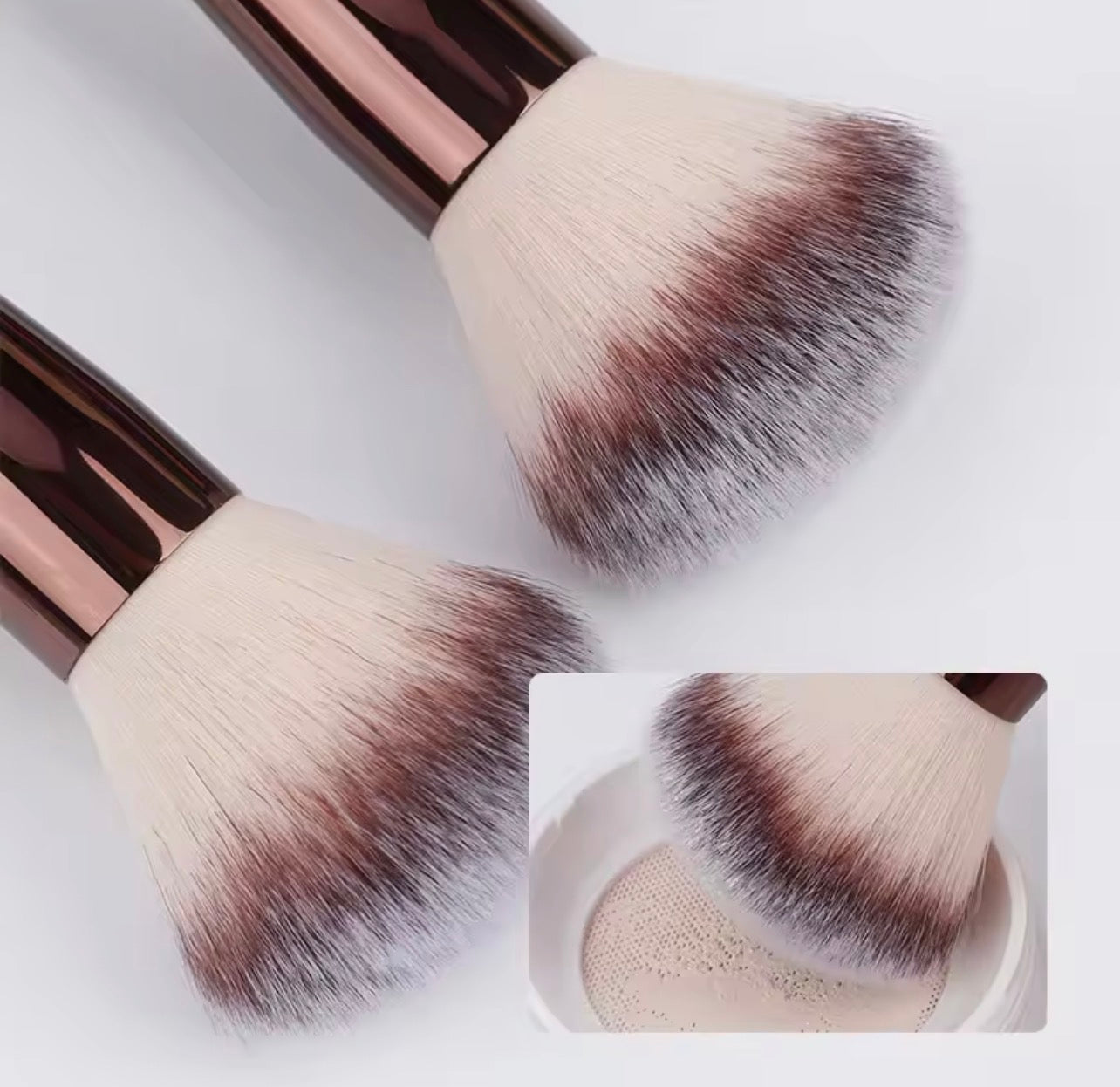 3-Piece Makeup Brush Set – Foundation, Blush & BB Cream Brushes