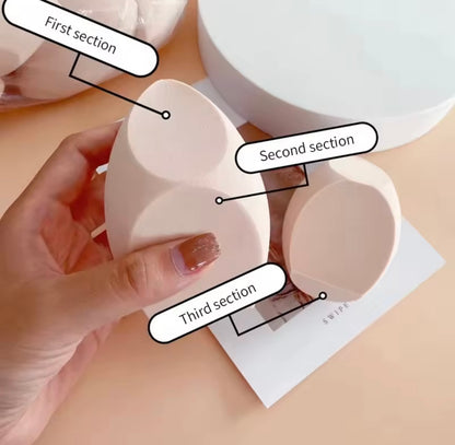 3-Piece Luxe Makeup Sponge Set – Seamless Foundation Finish