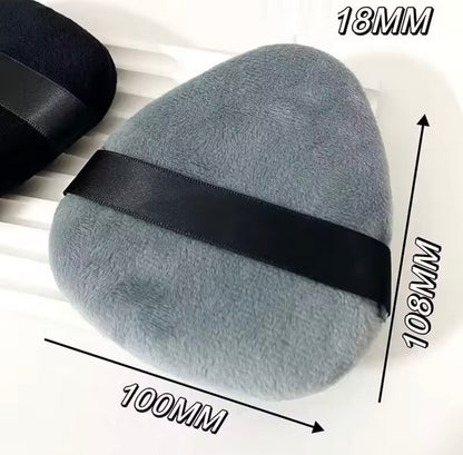 Large Velvet Triangle Powder Puff – Soft Cosmetic Makeup Tool