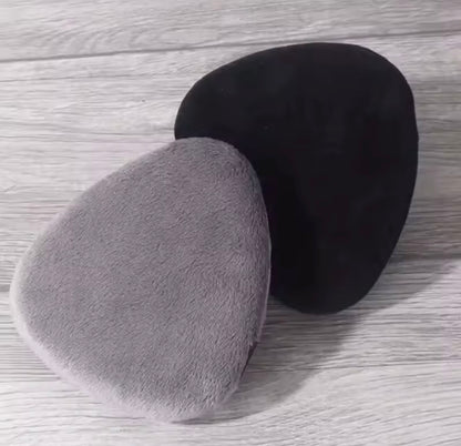 Large Velvet Triangle Powder Puff – Soft Cosmetic Makeup Tool