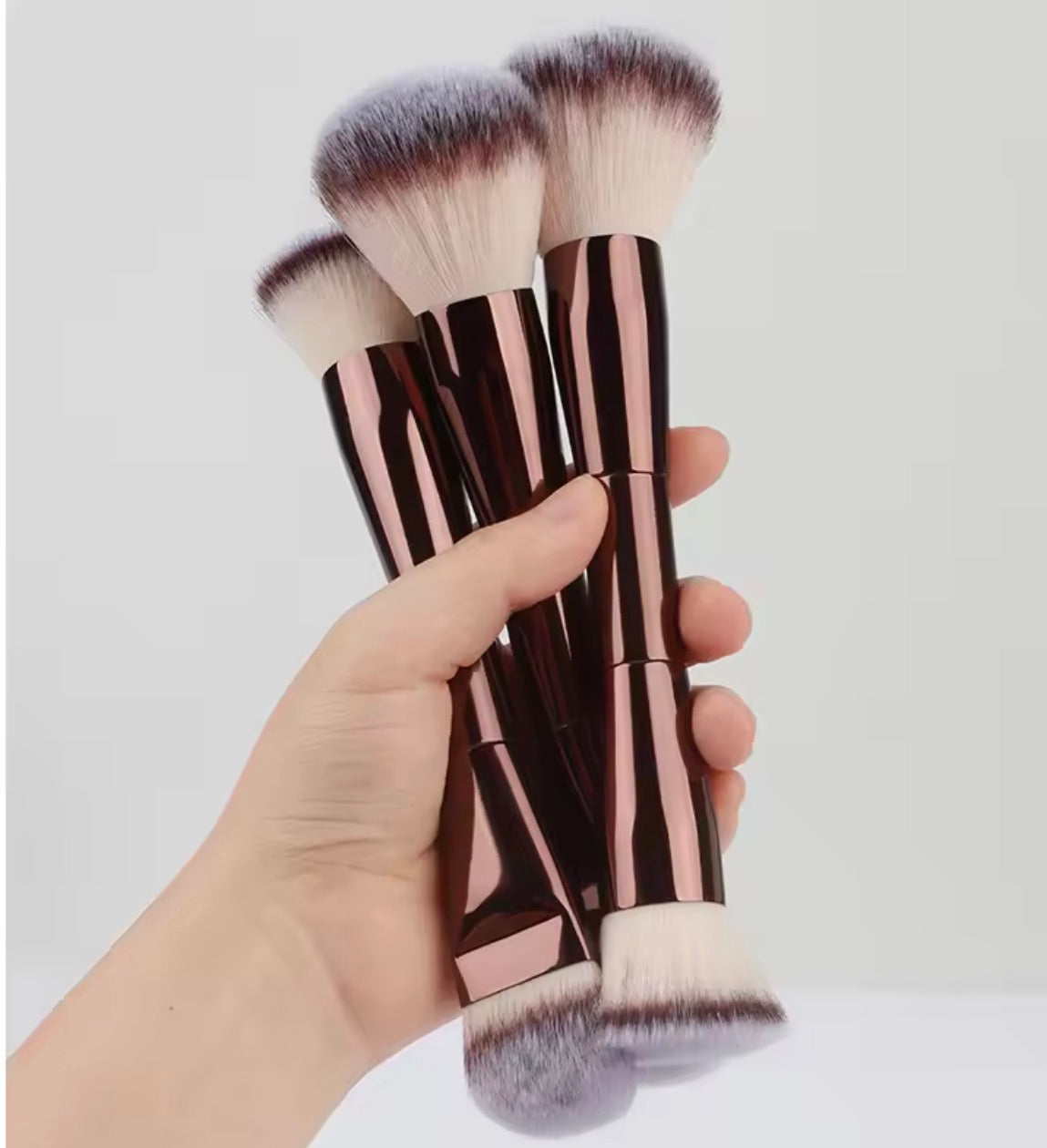 3-Piece Makeup Brush Set – Foundation, Blush & BB Cream Brushes